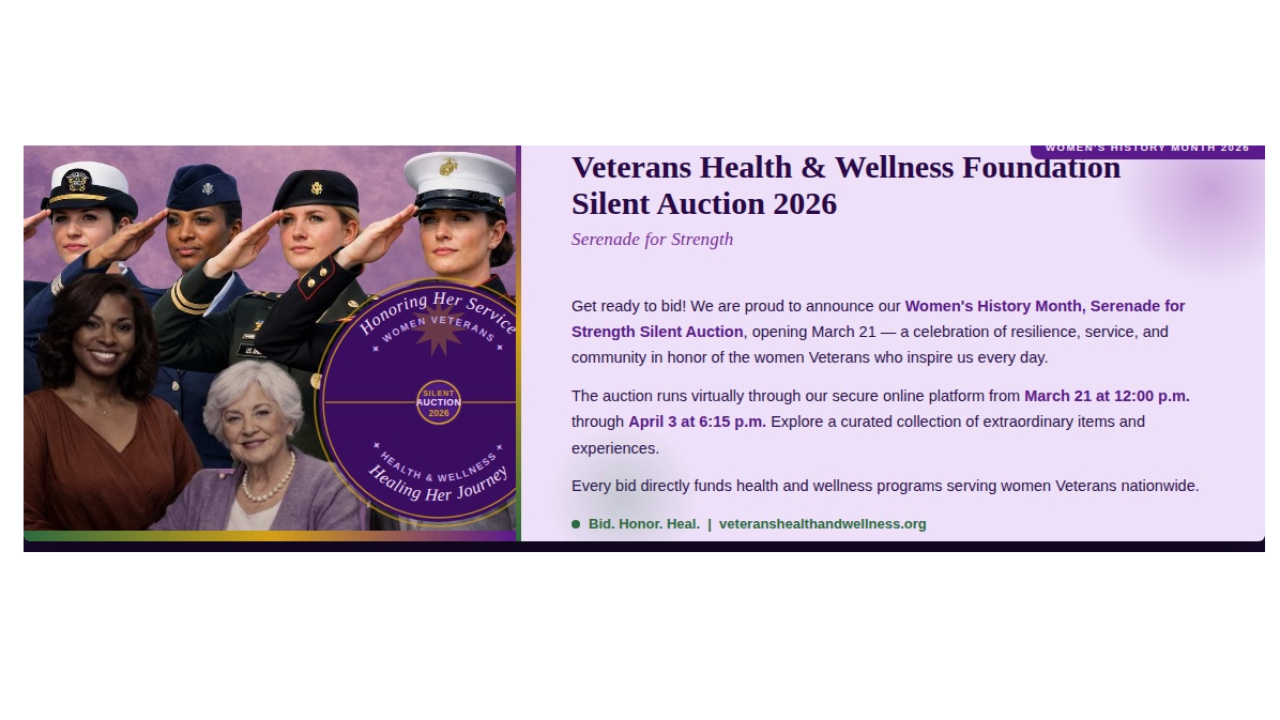 Veterans Health and Wellness Foundation Auction 2026
