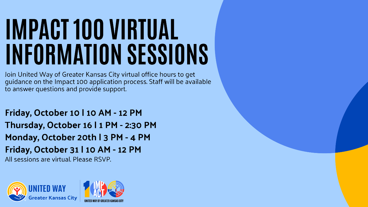 Impact 100 Virtual Information Sessions